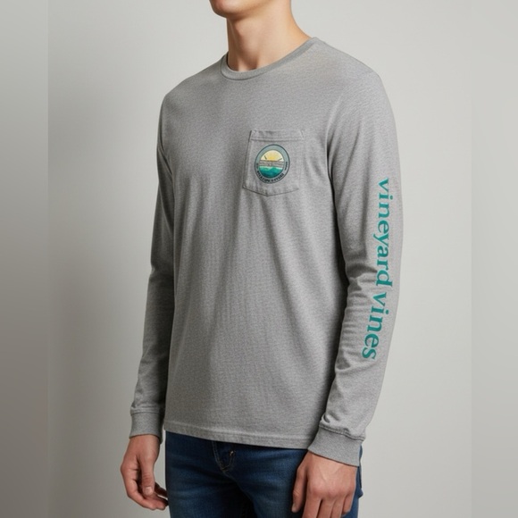 Vineyard Vines Other - Vineyard Vines Heather Gray Long Sleeve Tee